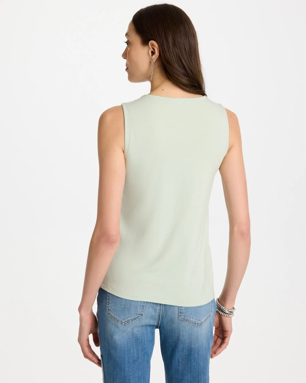 Mermaid Sequin Mesh Crochet Tank Blue Orchid - Chico's