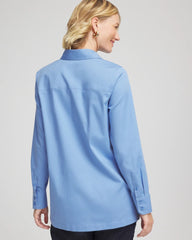 No Iron™ Stretch Tunic Tidal Blue - Chico's
