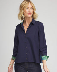Rope Status Nautical Shirt Passport Blue - Chico's