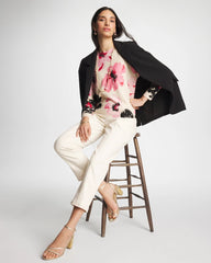 Printed Bateau Dolman Pullover Sweet Blossom - Chico's