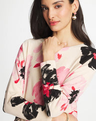 Printed Bateau Dolman Pullover Sweet Blossom - Chico's
