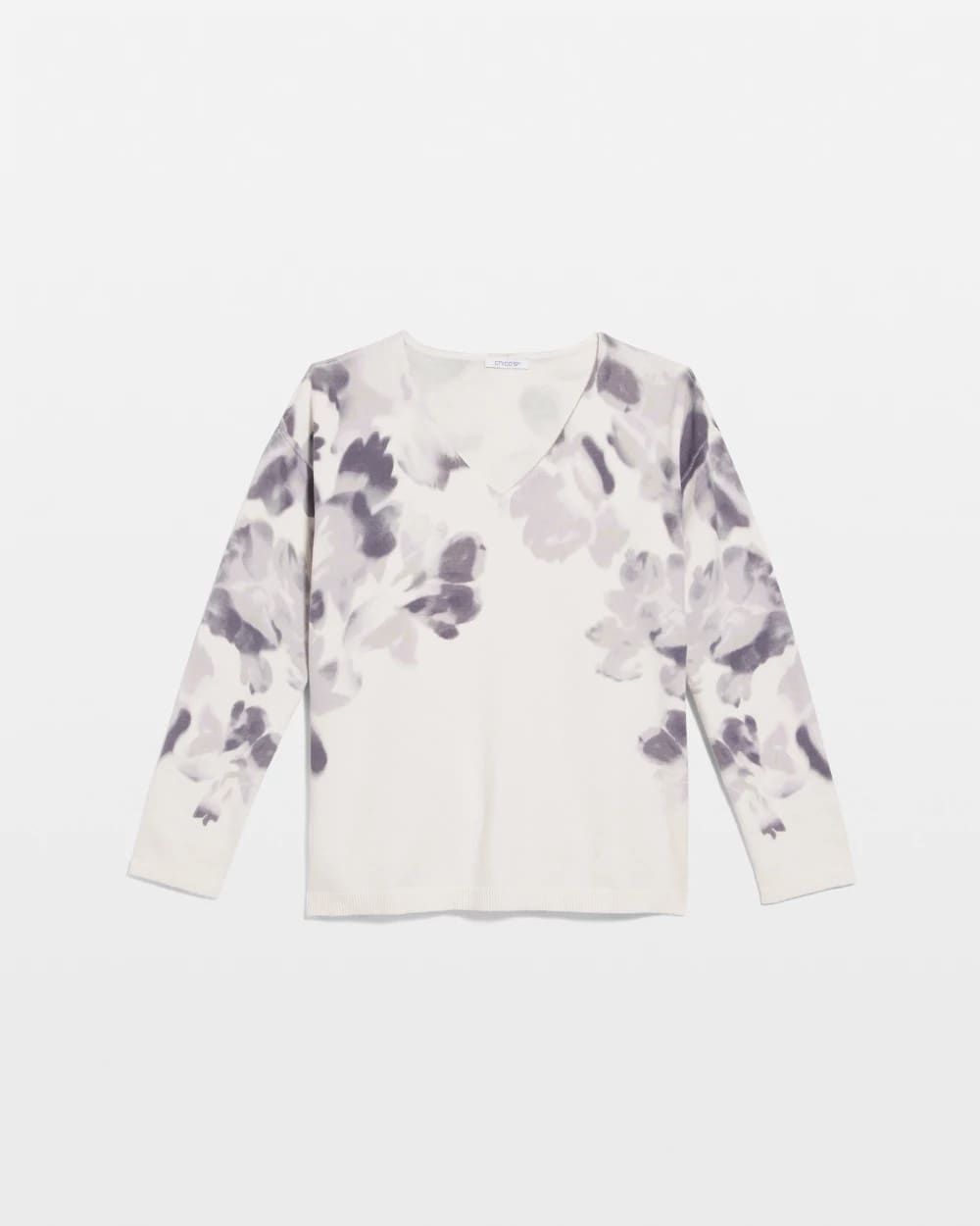 Printed V-Neck Sweater Multi - Chico's