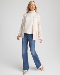 Abstract Bloom Cardigan English Cream - Chico's