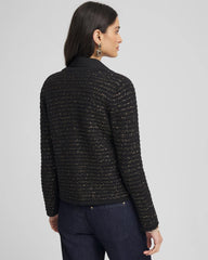 Shine Cropped Cardigan Black - Chico's