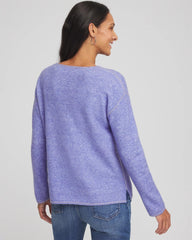 Contrast Stitch Detail Pullover Vibrant Iris - Chico's