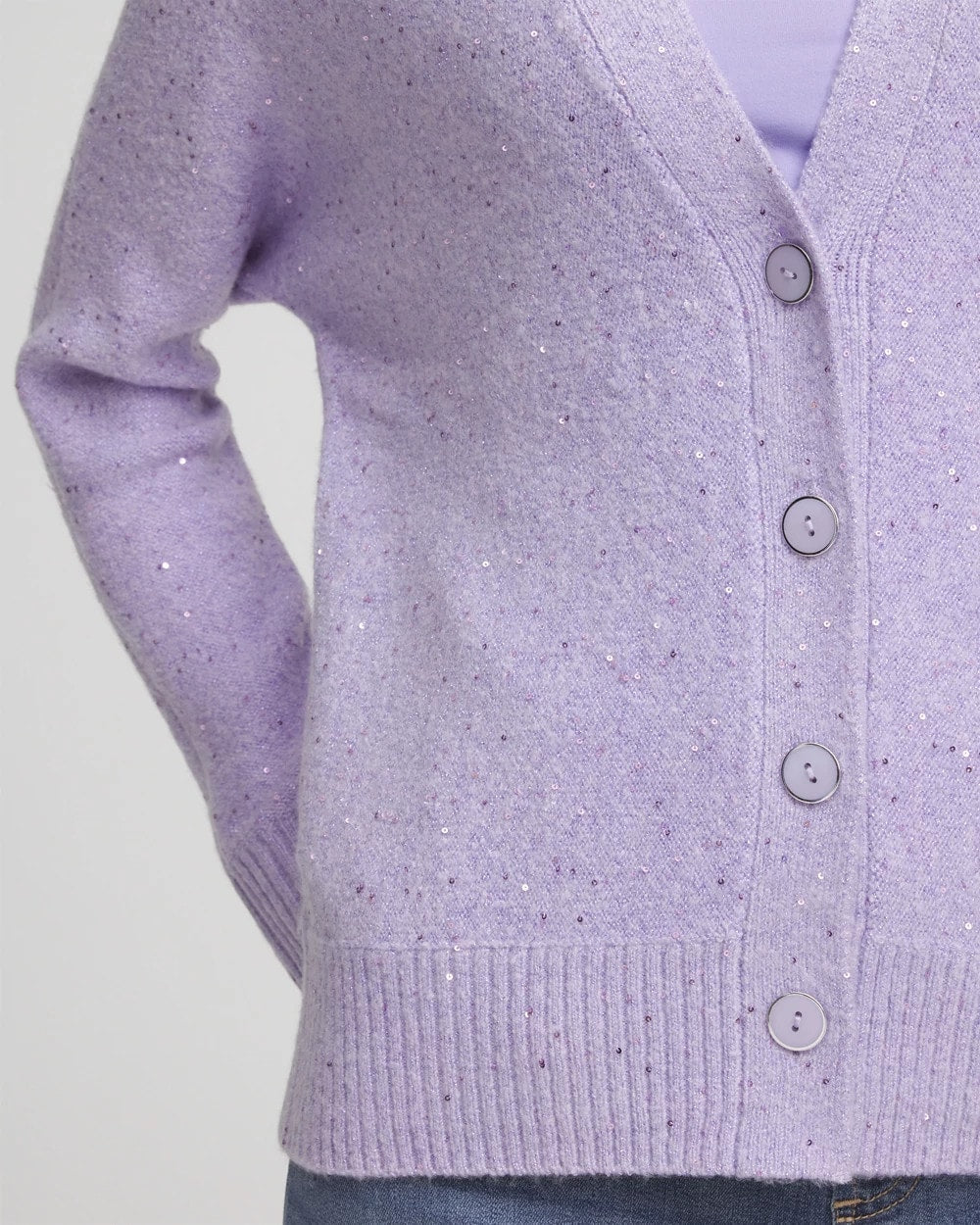 Shine Boyfriend Cardigan Lilac Mist - Chico's