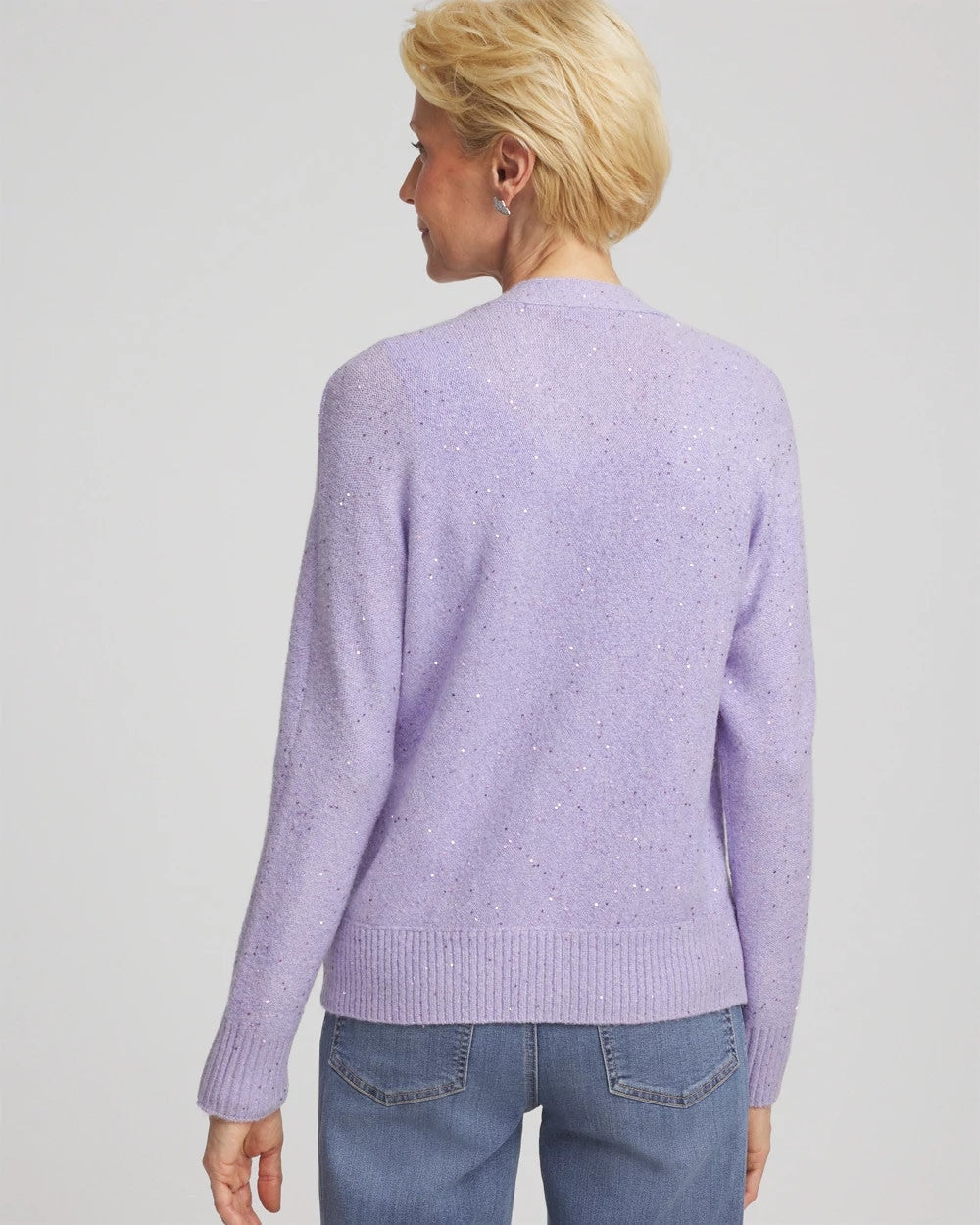 Shine Boyfriend Cardigan Lilac Mist - Chico's