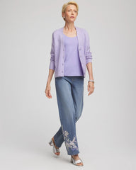 Shine Boyfriend Cardigan Lilac Mist - Chico's