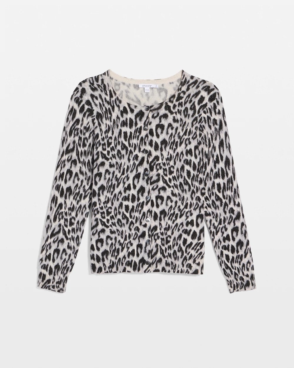 Animal Crewneck Cardigan English Cream - Chico's