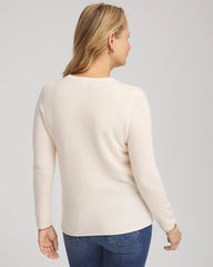 Crewneck Cashmere Pullover Sweater Cream - Chico's