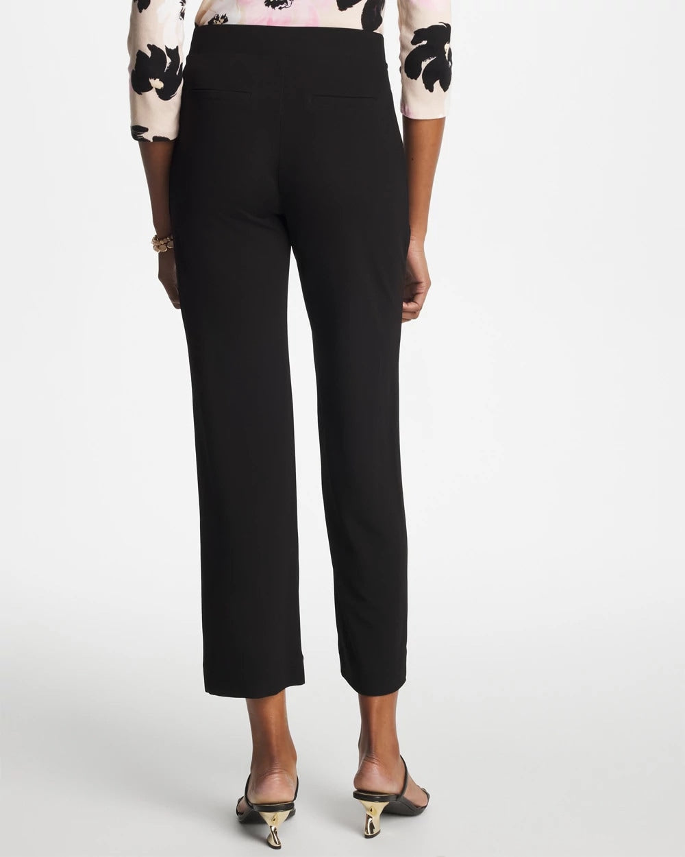Matte Jersey Cropped Pants Black - Chico's
