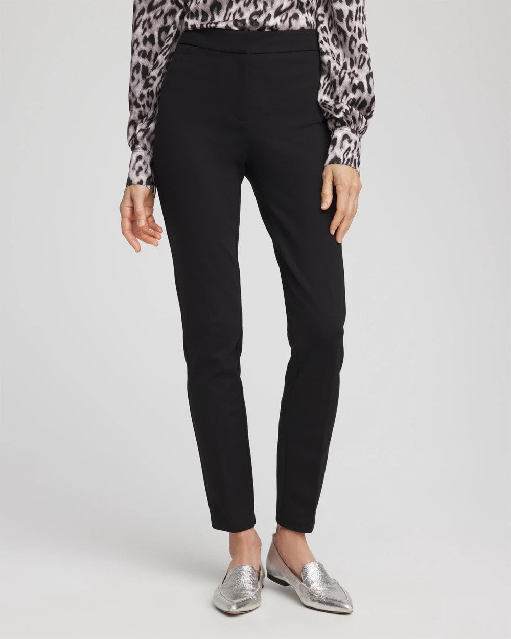 Emme Skinny Ponte Ankle Pants Black - Chico's
