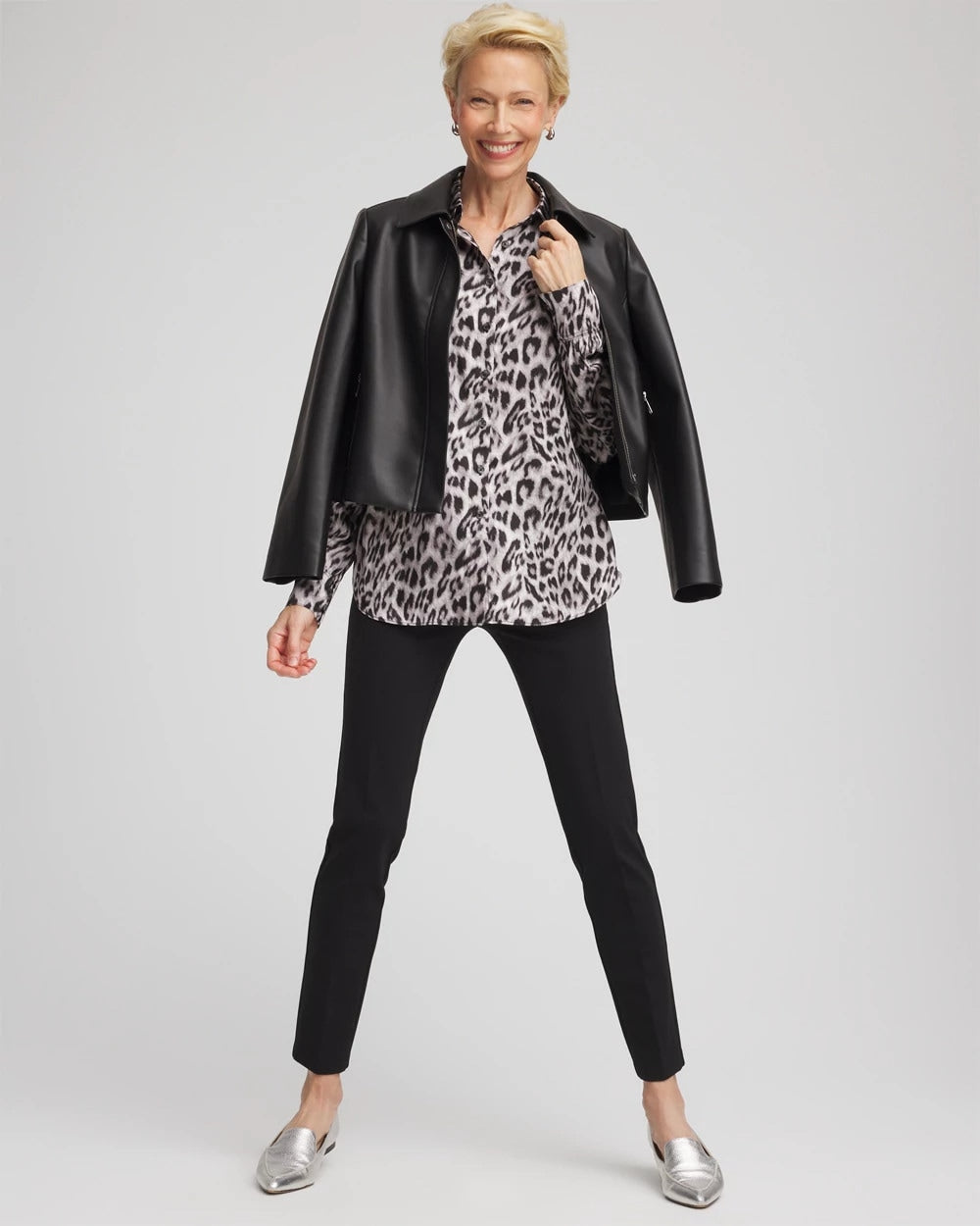 Emme Skinny Ponte Ankle Pants Black - Chico's