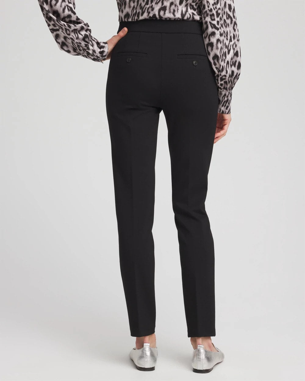 Emme Skinny Ponte Ankle Pants Black - Chico's