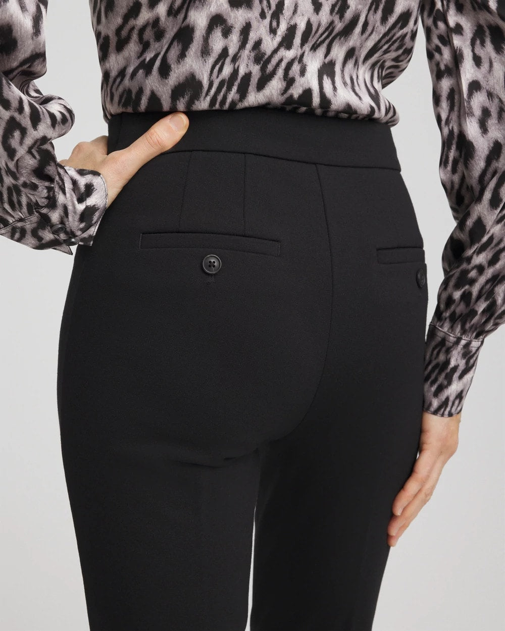 Emme Skinny Ponte Ankle Pants Black - Chico's