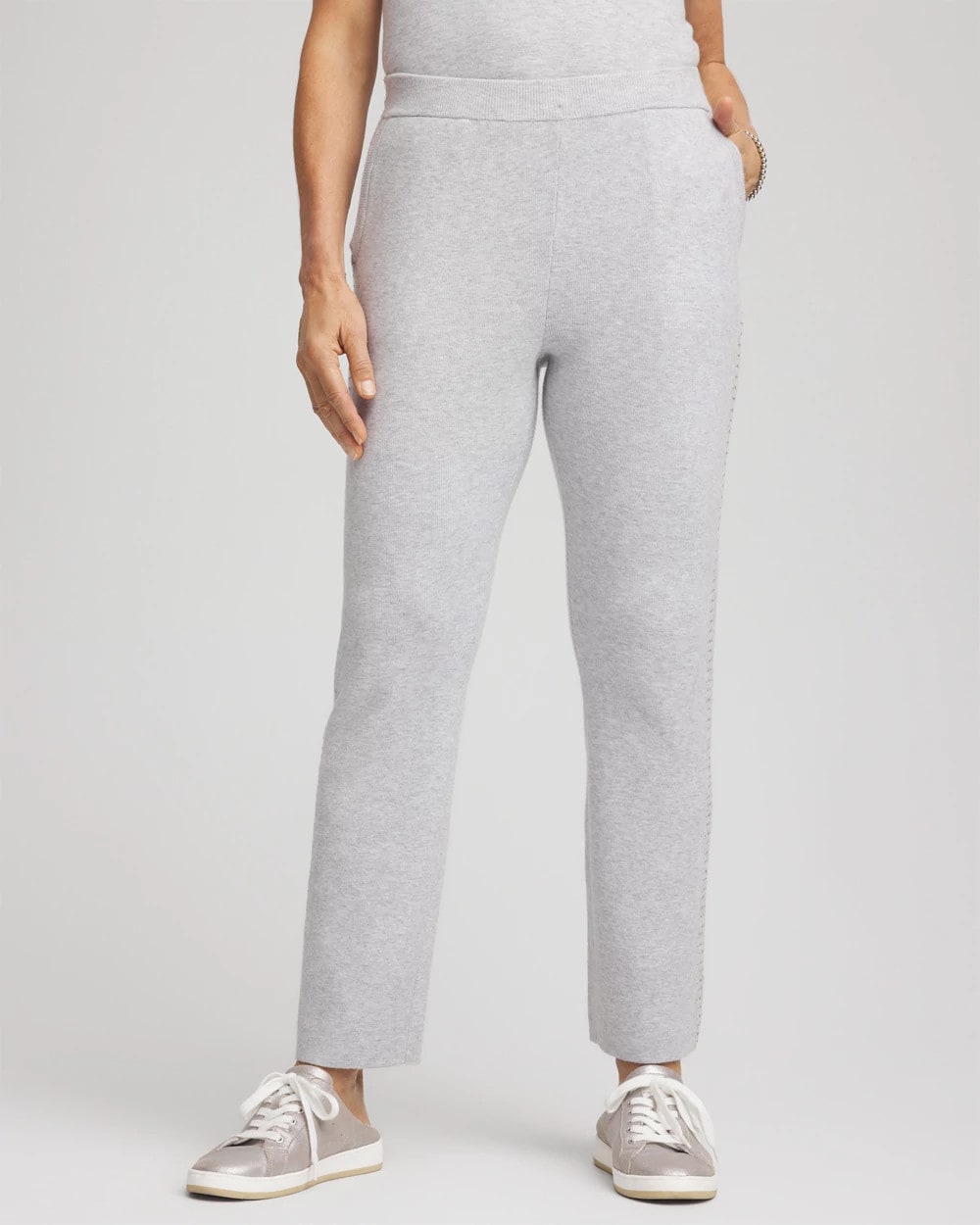 Zenergy® Luxe Diamante Pants Frosted Gray Heather - Chico's