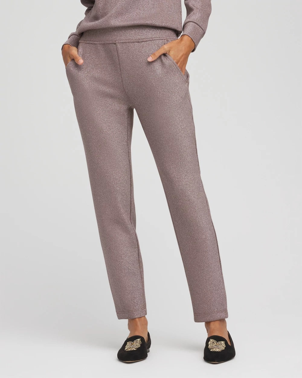 Zenergy® Sparkle Tapered Ankle Pants Walnut - Chico's