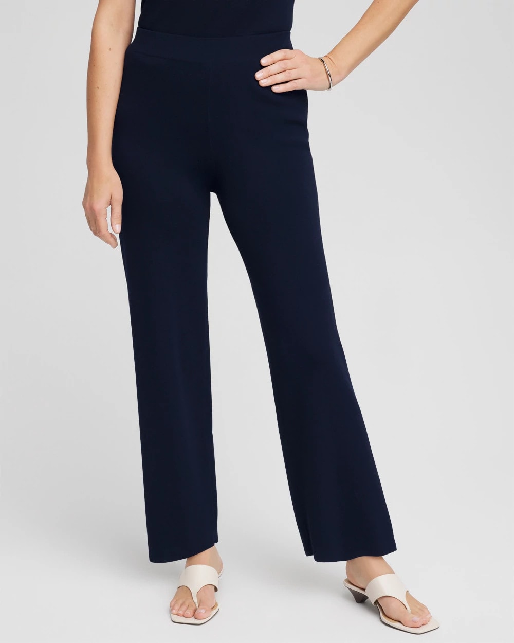 Travelers™ Sweater Knit Wide-Leg Pants Travelers India Ink - Chico's