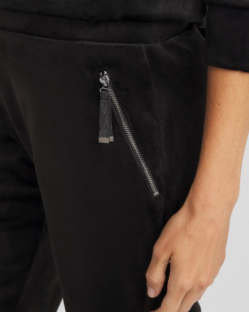 Zenergy® Velour Tapered Ankle Pants Black - Chico's