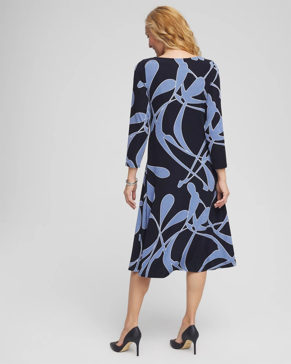 Travelers™ Abstract Midi Dress Travelers India Ink - Chico's