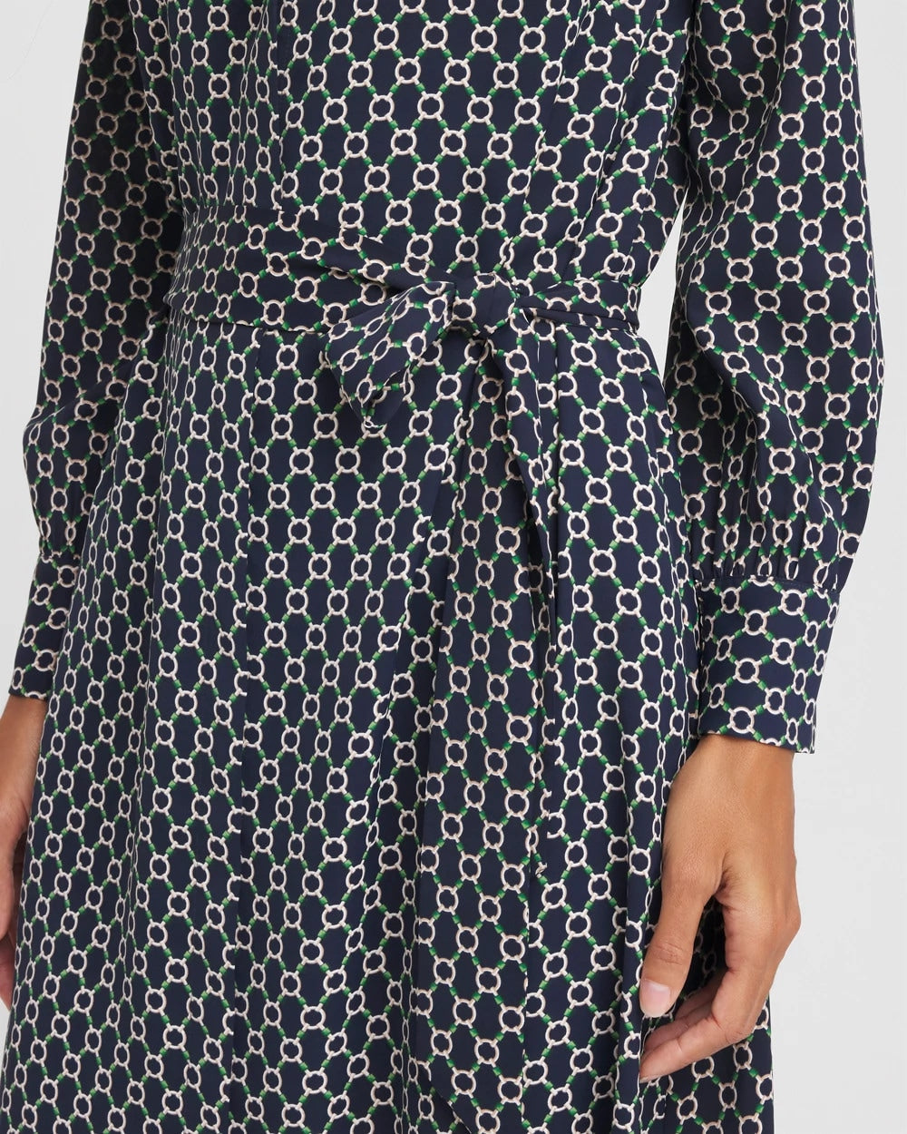 Chain Print Maxi Shirtdress Passport Blue - Chico's