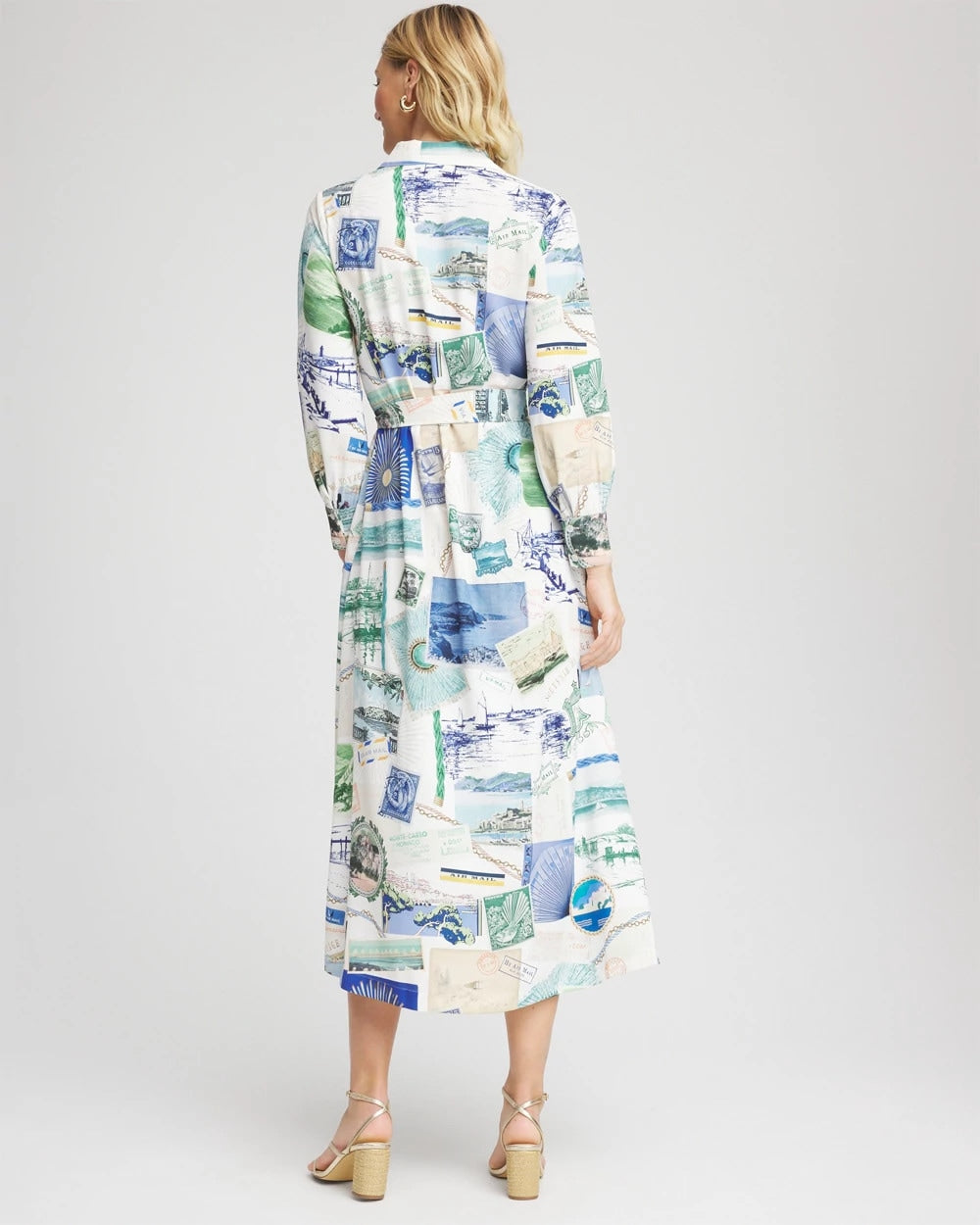 Port Call Maxi Shirtdress Ecru - Chico's