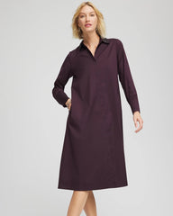 Sequin Collar Midi Shirtdress Night Bloom - Chico's