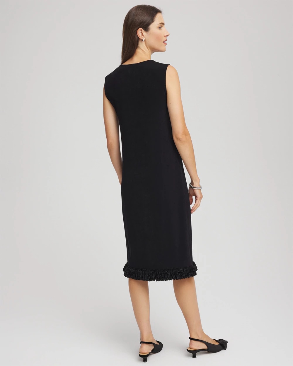 Travelers™ Fringe Hem Tank Dress Travelers Black - Chico's