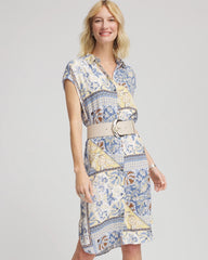 Floral Patchwork Short Shirtdress Ecru - Chico's