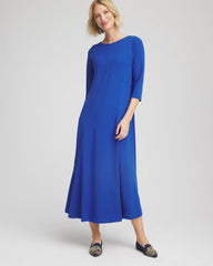 Seamed Crepe Maxi Dress Cobalt Stone - Chico's
