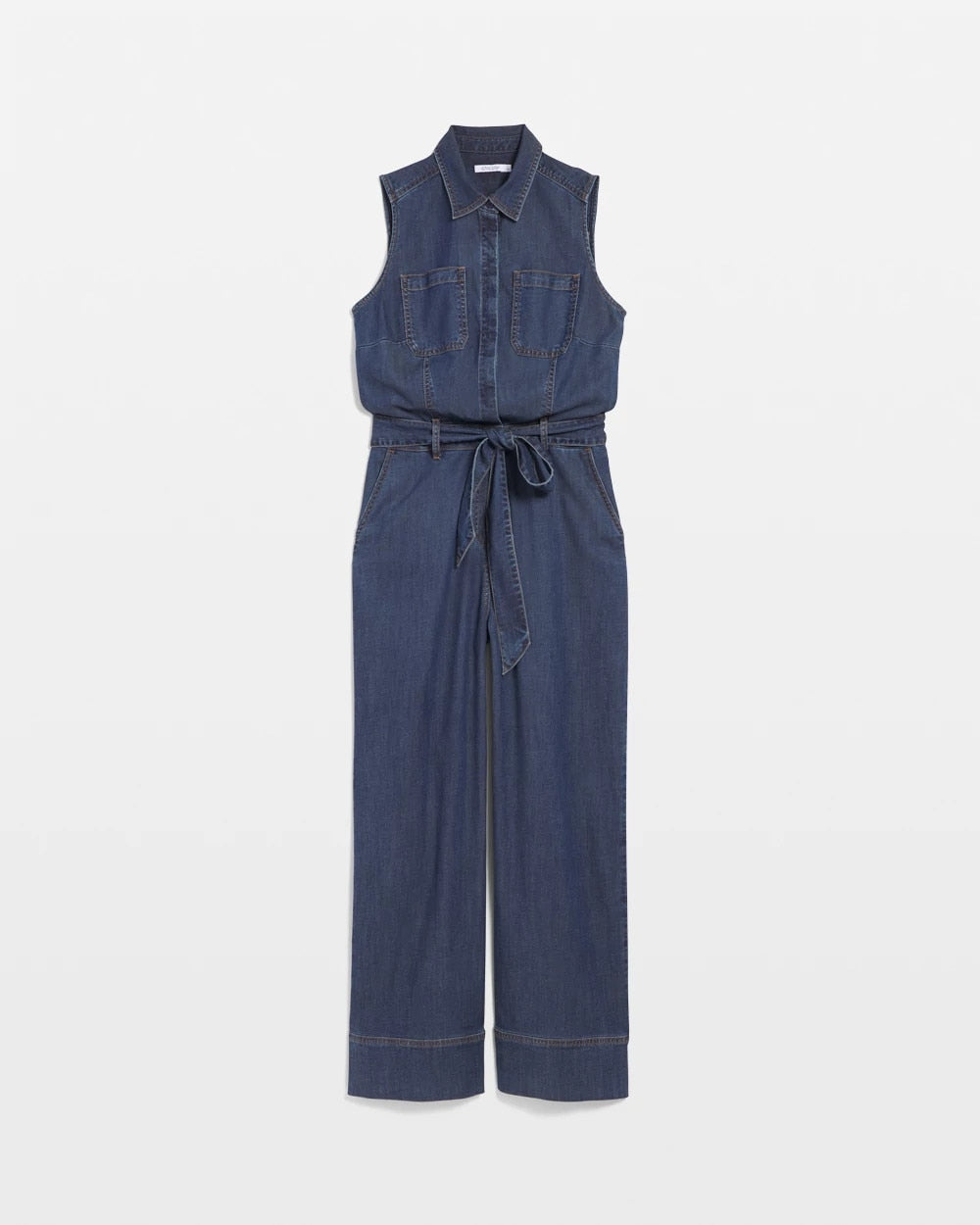 Denim Wide-Leg Jumpsuit Biscayne Blue - Chico's