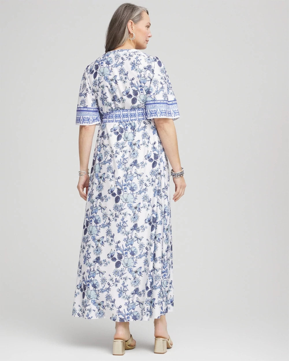 Surplice Matte Satin Maxi Dress Alabaster - Chico's