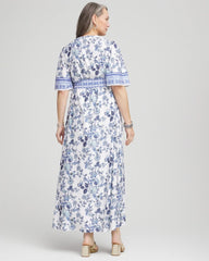 Surplice Matte Satin Maxi Dress Alabaster - Chico's