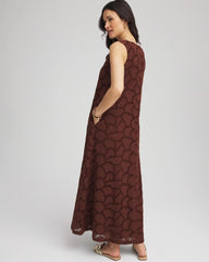 Eyelet Cutout Maxi Tank Dress Cacao - Chico's