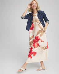 Floral Tank Linen Maxi Dress Multi - Chico's