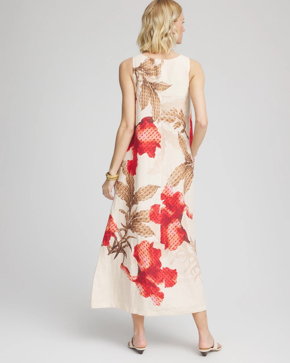 Floral Tank Linen Maxi Dress Multi - Chico's