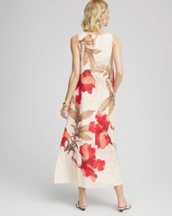 Floral Tank Linen Maxi Dress Multi - Chico's