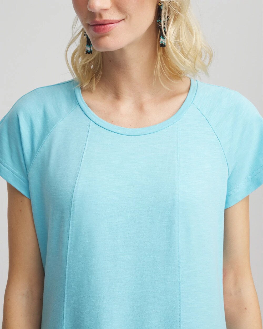 Short-Sleeved Maxi Dress Paradiso Blue - Chico's