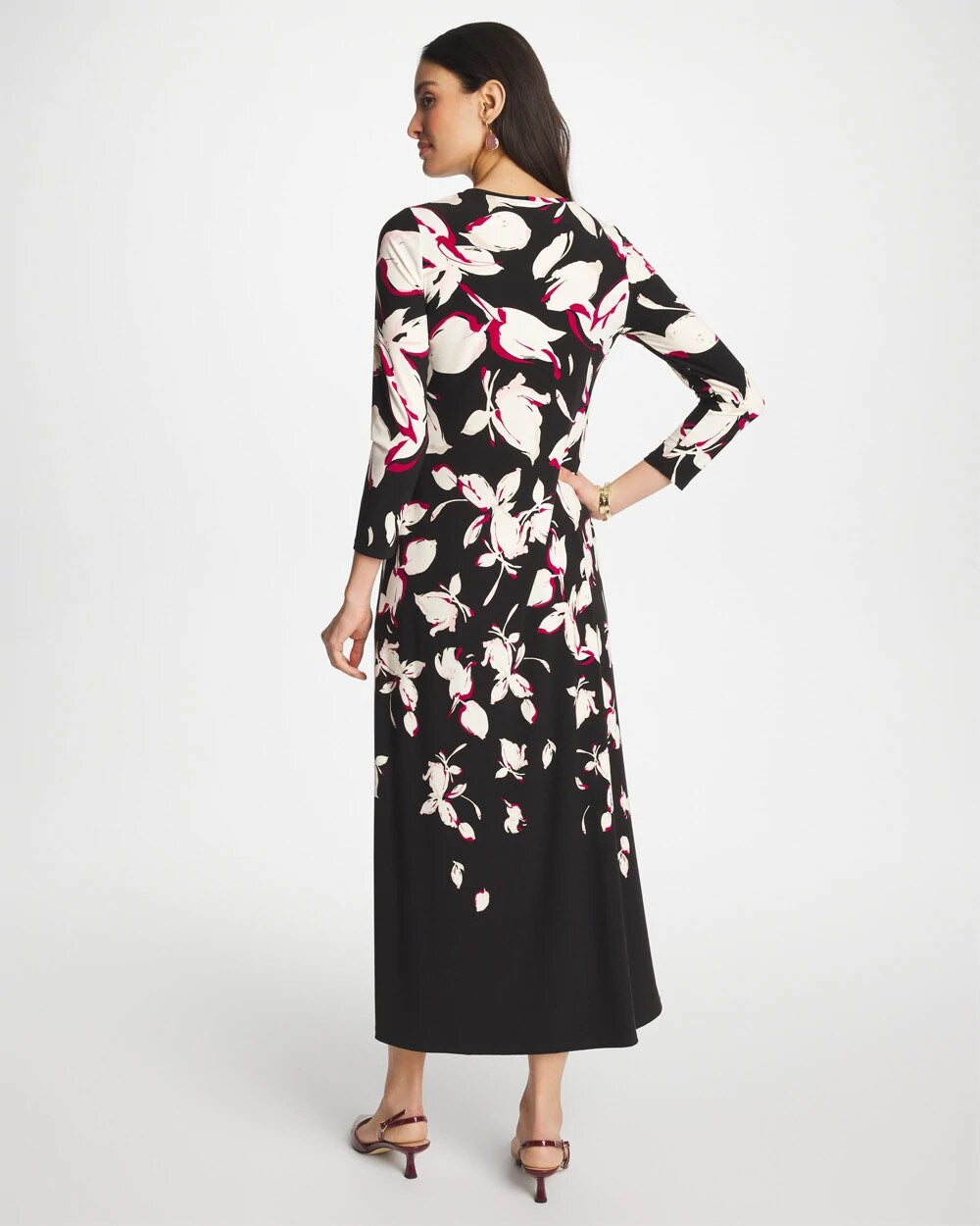 Column Knit Maxi Dress Black - Chico's