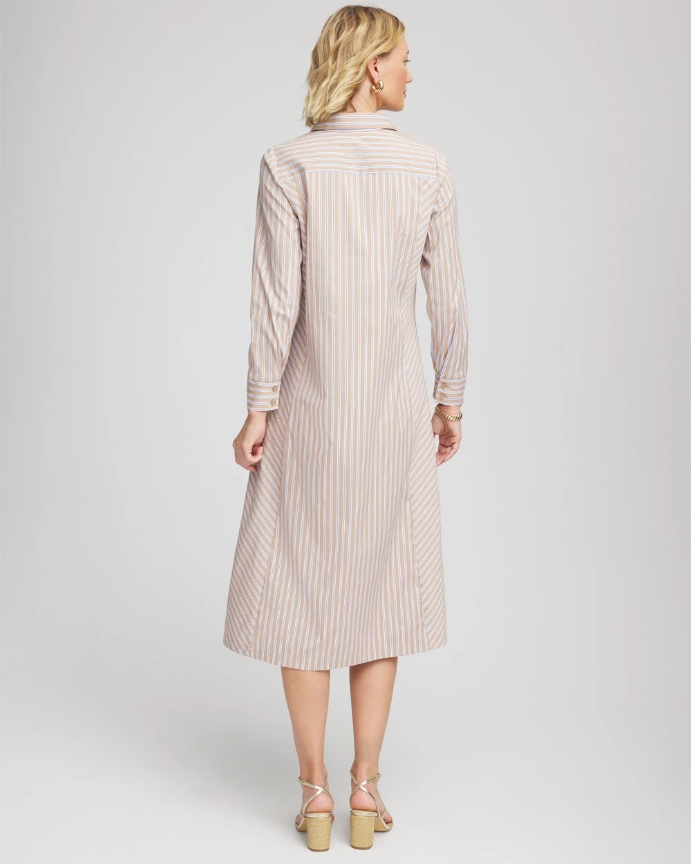 Vanilla Chai Striped Shirtdress Vanilla Chai - Chico's