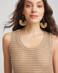Crochet-Knit Sequins Tank Dress Cafe Aroma - Chico's