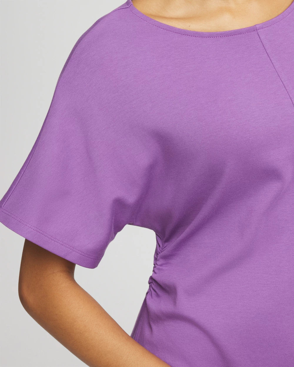 Fit and Flare Cinched Waist Dress Plum Shade - Chico's