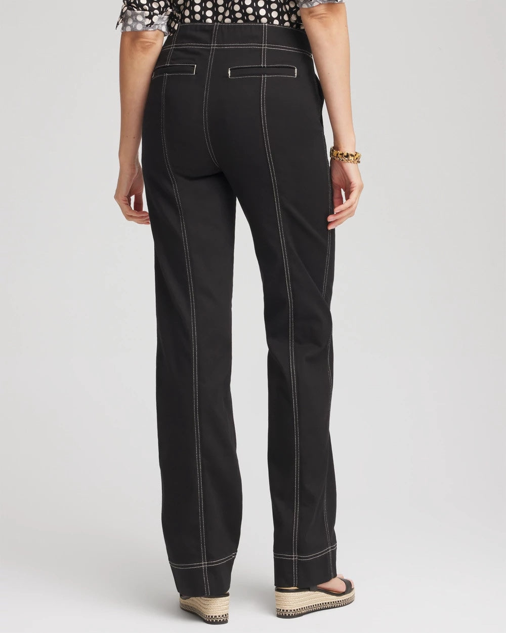 Pull-On Wide-Leg Jeans Black - Chico's