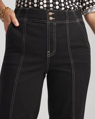 Pull-On Wide-Leg Jeans Black - Chico's