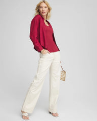 Sea Salt High-Rise Frayed Jeans Natural Seeded - Chico's