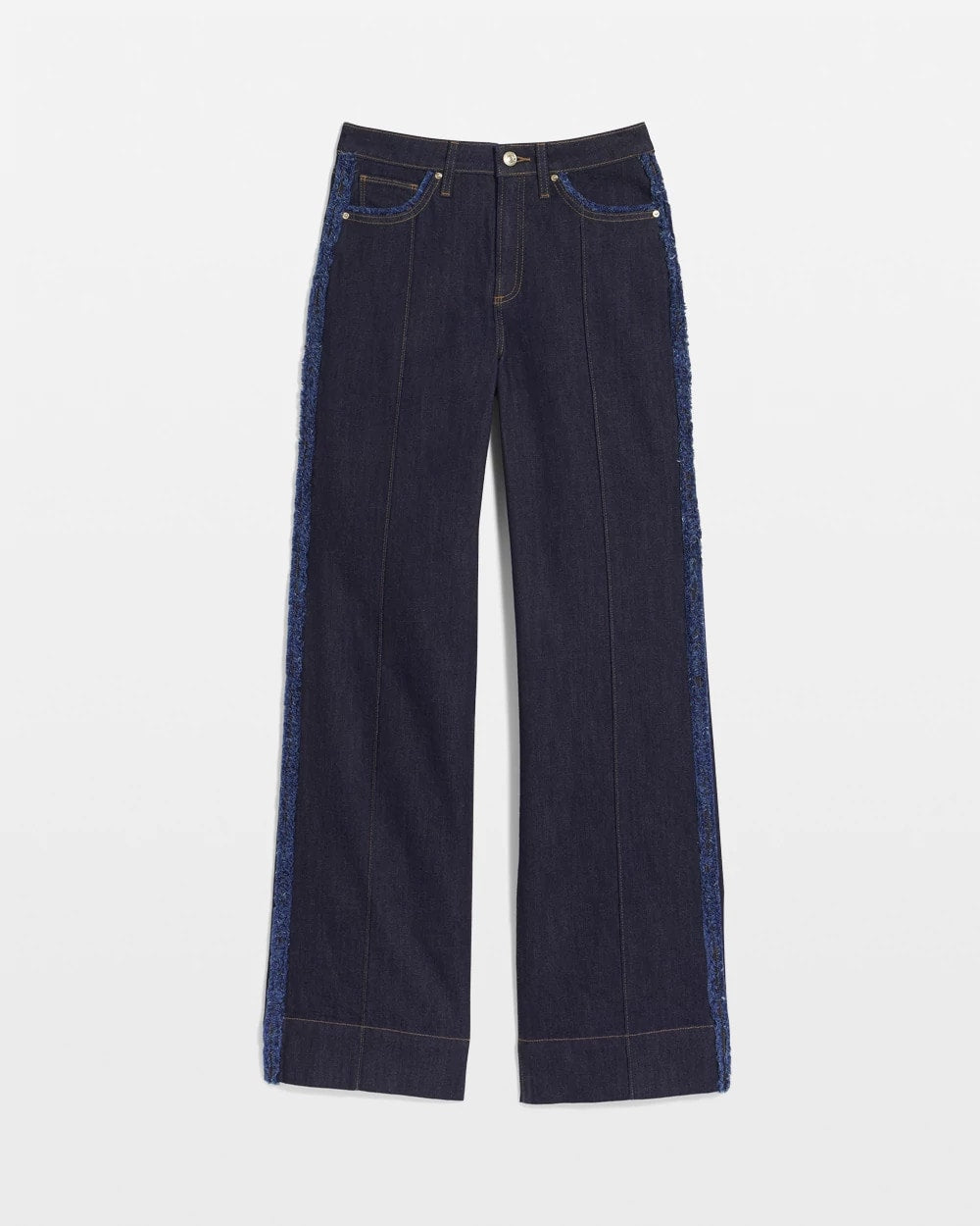 Frayed High-Rise Wide-Leg Jeans Cedar Rinse - Chico's