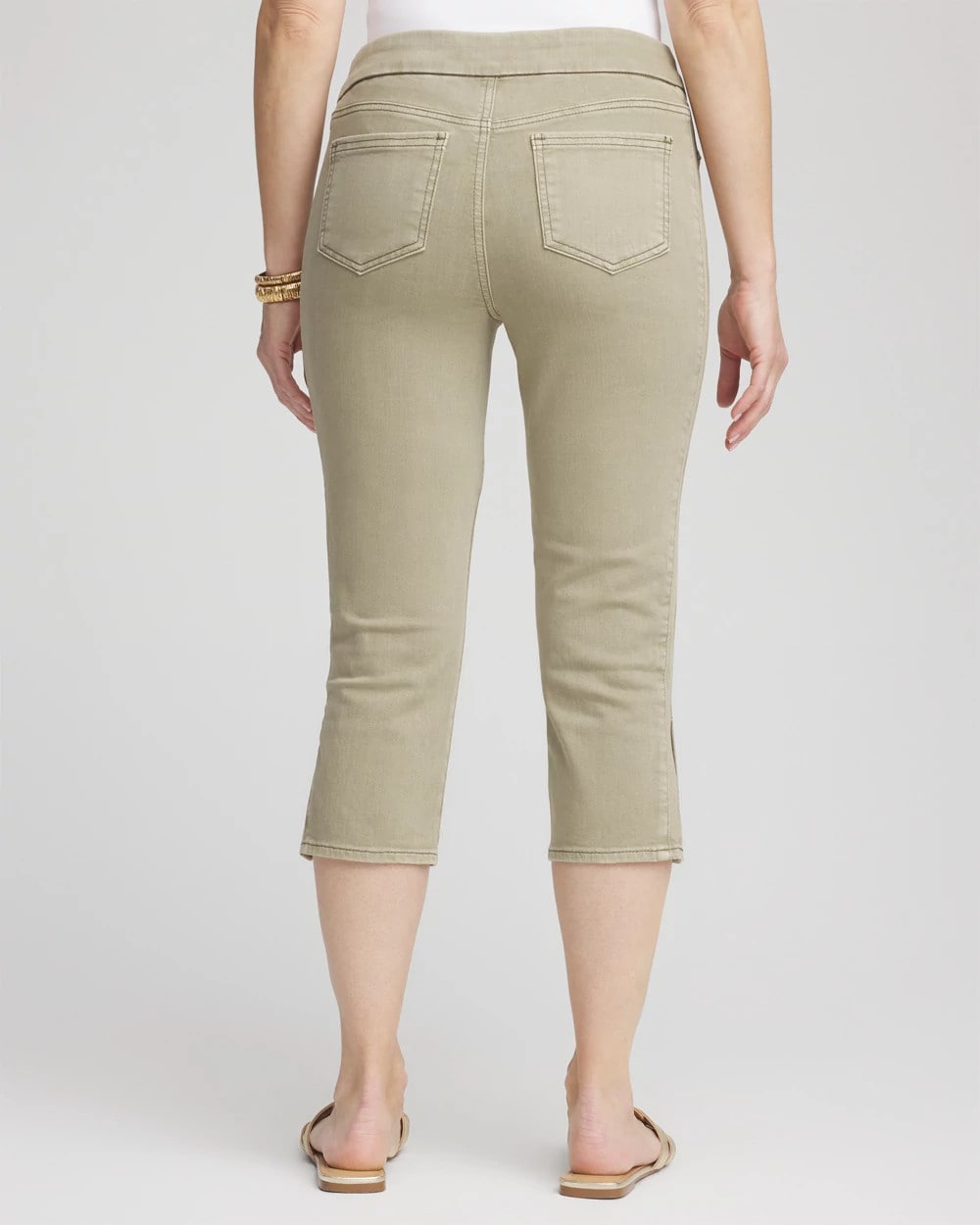 19" Pull-on Capri Jeans Washed Sage - Chico's