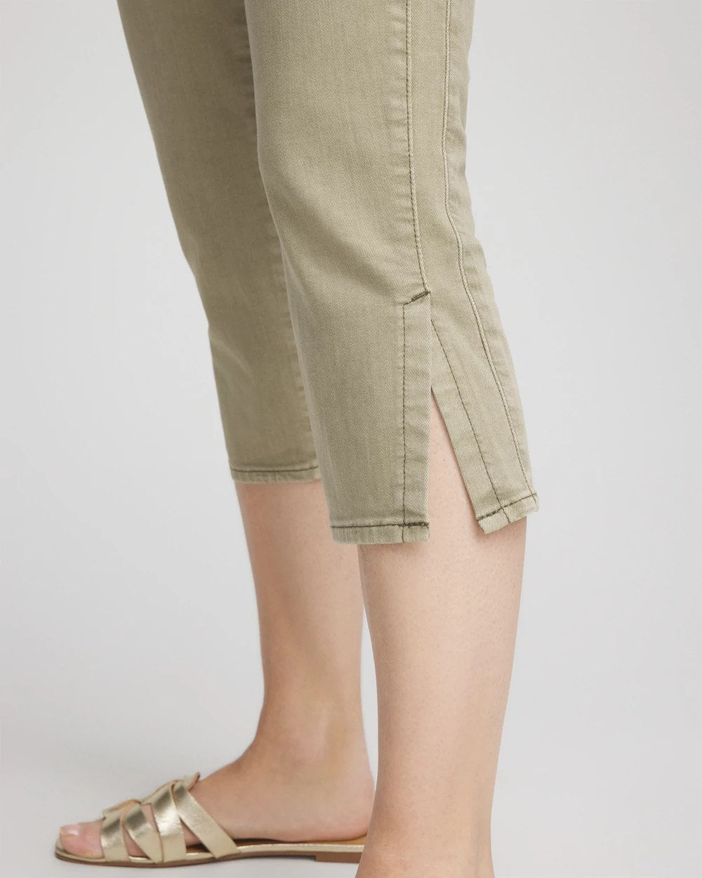 19" Pull-on Capri Jeans Washed Sage - Chico's