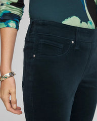 Velveteen Pull-On Flared Jeans Teal Shadow - Chico's