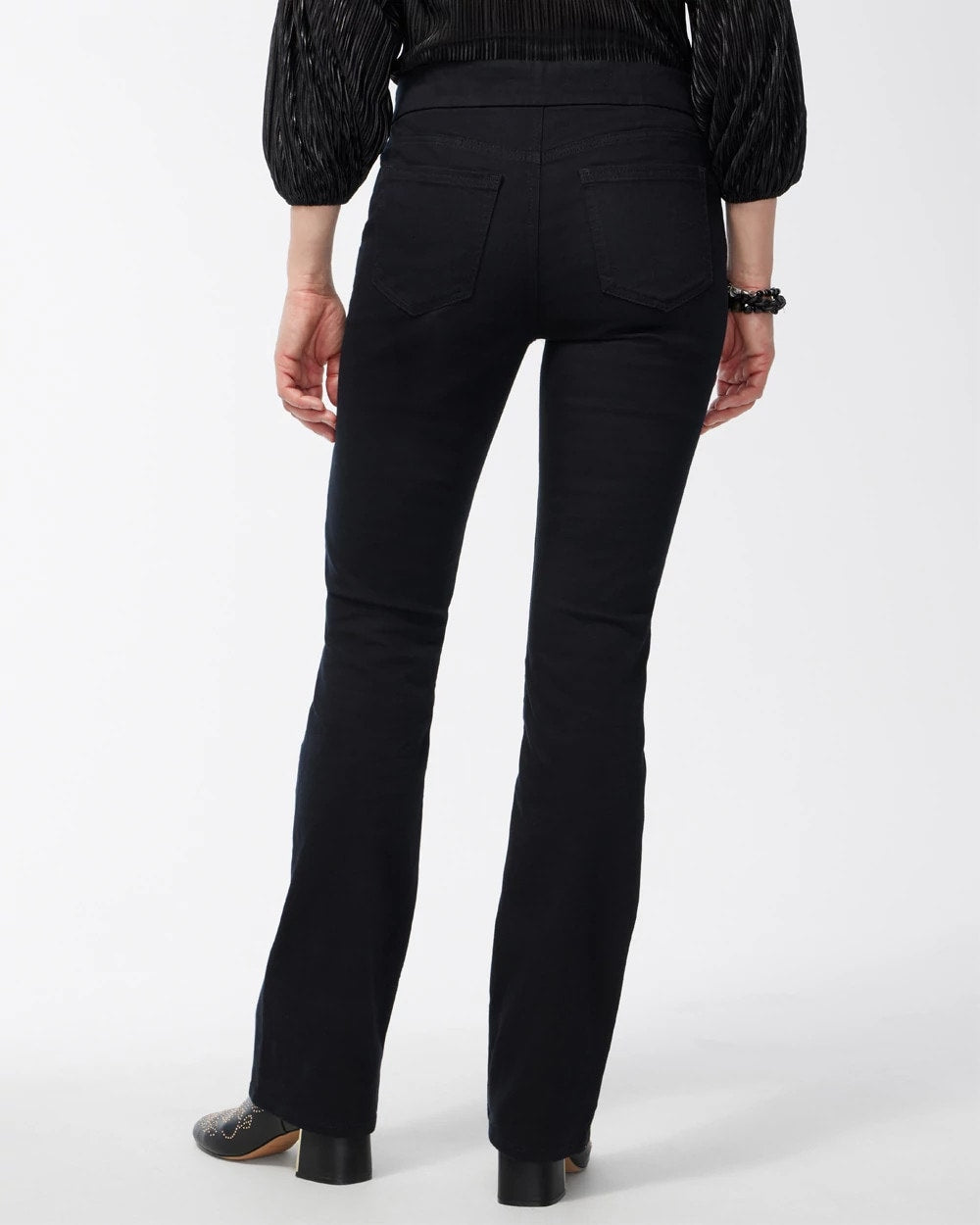Black Pull-on Bootcut Jeggings Black - Chico's